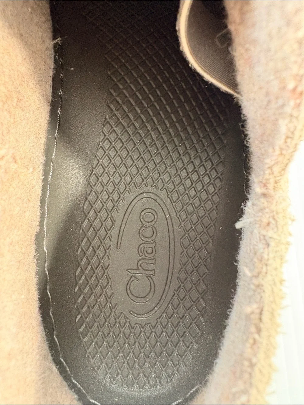 Chaco Paonia Minimalist Rugged Slip-On Clogs Shoes Tan Wool Lined Women’s Sz9